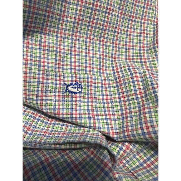 Southern Tide Classic Fit Long Sleeve Button Up Shirt Plaid Mens Size L - Picture 4 of 4